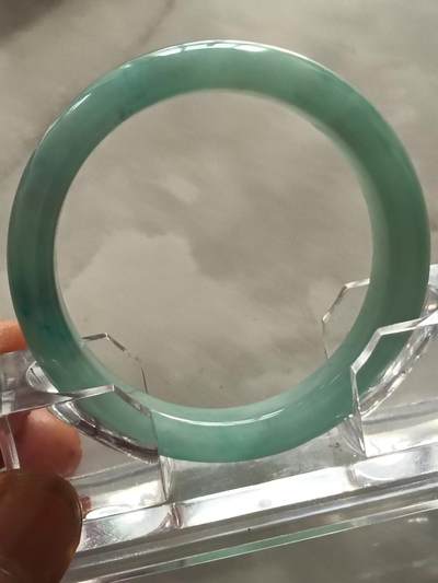 天然翡翠手镯  圈口54mm - 天然翡翠手镯  圈口54mm