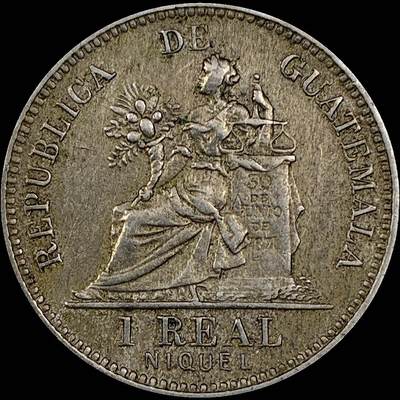 【雨安】【直播拍卖】【世界币章121期-裸币】2025-12-26 周五 19:30 保真 - [裸币各国] Guatemala 危地马拉 1瑞尔 1911年