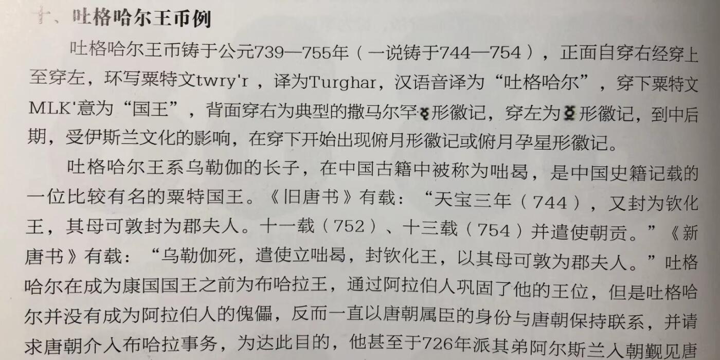 七河·世界钱币杂件水晶矿标小拍（总第31期） （26）k560 大唐西域粟特币 昭武九姓·康国 吐格哈尔王钱  华夏评级上美78分