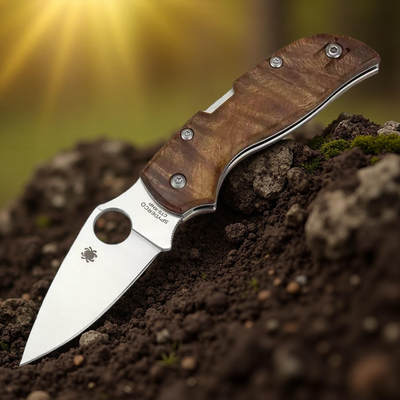 蜘蛛 c152影木柄折刀 - 蜘蛛 c152影木柄折刀