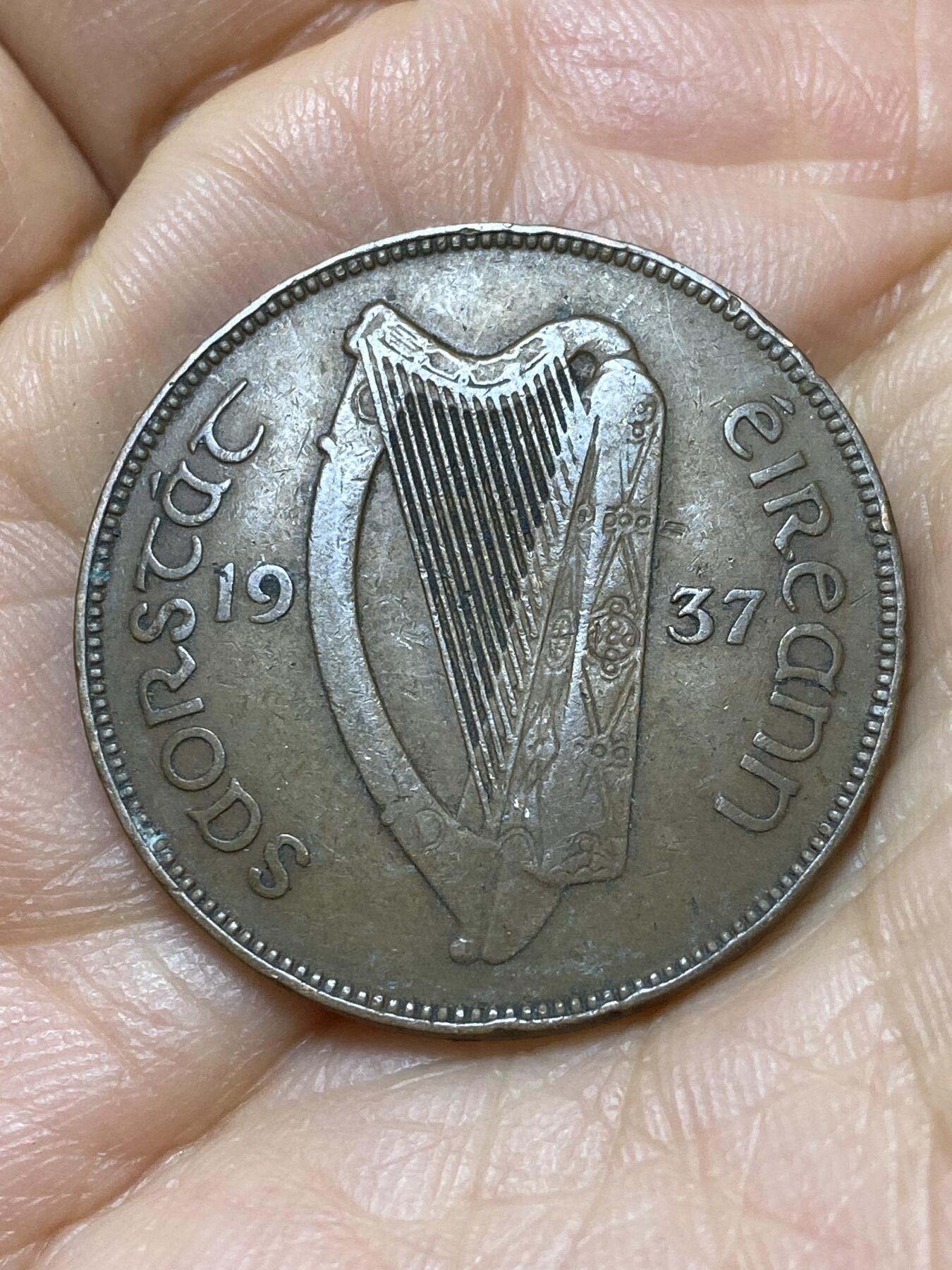 2025年第一百四十四场(总第一百七十场）品种丰富英国一线回流散币年末特拍场第一场(免佣金) 少见年份–爱尔兰1937年1便士(英辖自由邦时期)