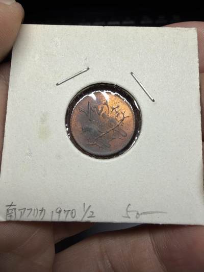 2025年集古藏今外币拍卖第十一期-第4场—（总第294拍），可以寄存60天，满160元包邮。 - 1970年南非1/2分