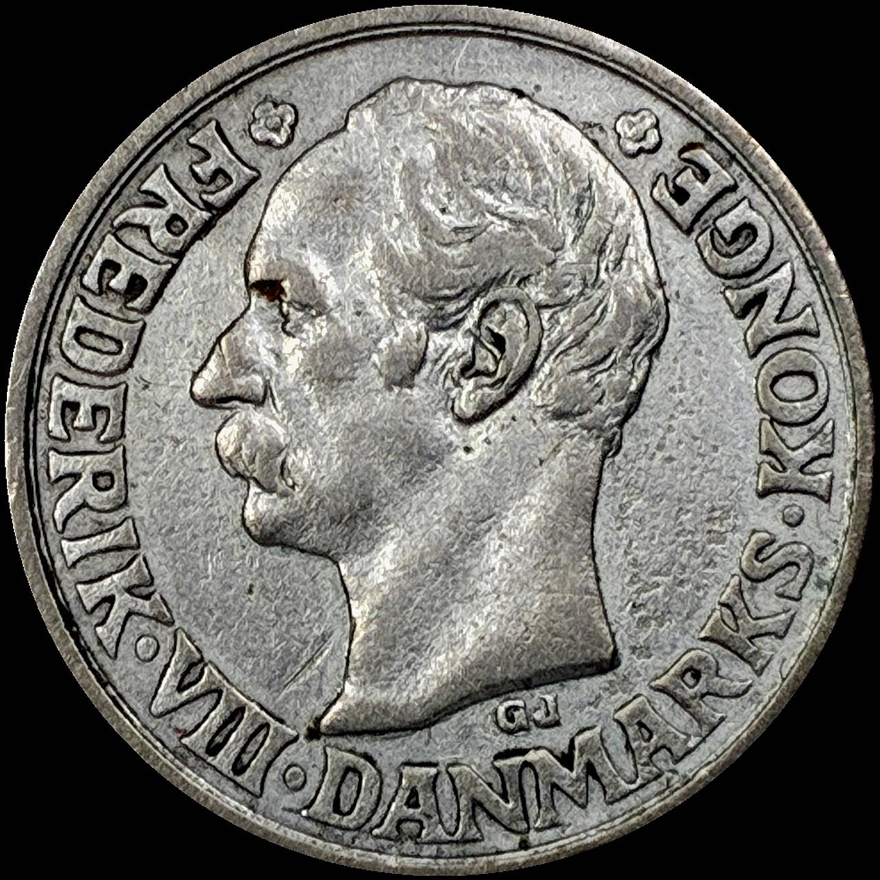 【雨安】【直播拍卖】【世界币章121期-裸币】2025-12-26 周五 19:30 保真 [裸币各国] Denmark 丹麦 25欧尔 1907年 弗里德里克七世