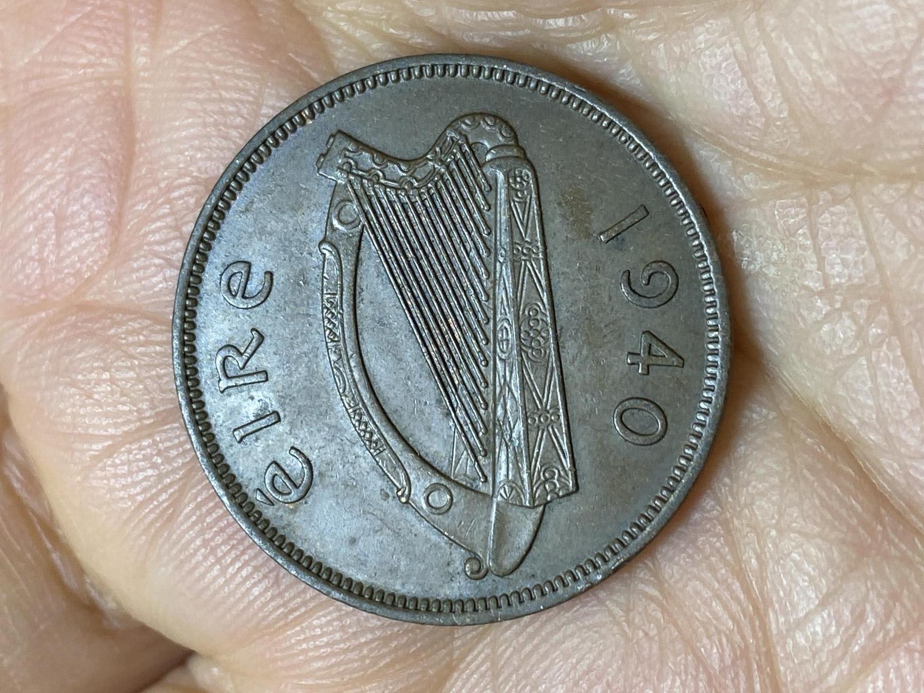 2025年第一百四十四场(总第一百七十场）品种丰富英国一线回流散币年末特拍场第一场(免佣金) 稀少特年–爱尔兰🇮🇪1940年1/2便士(共和国时期第一套)