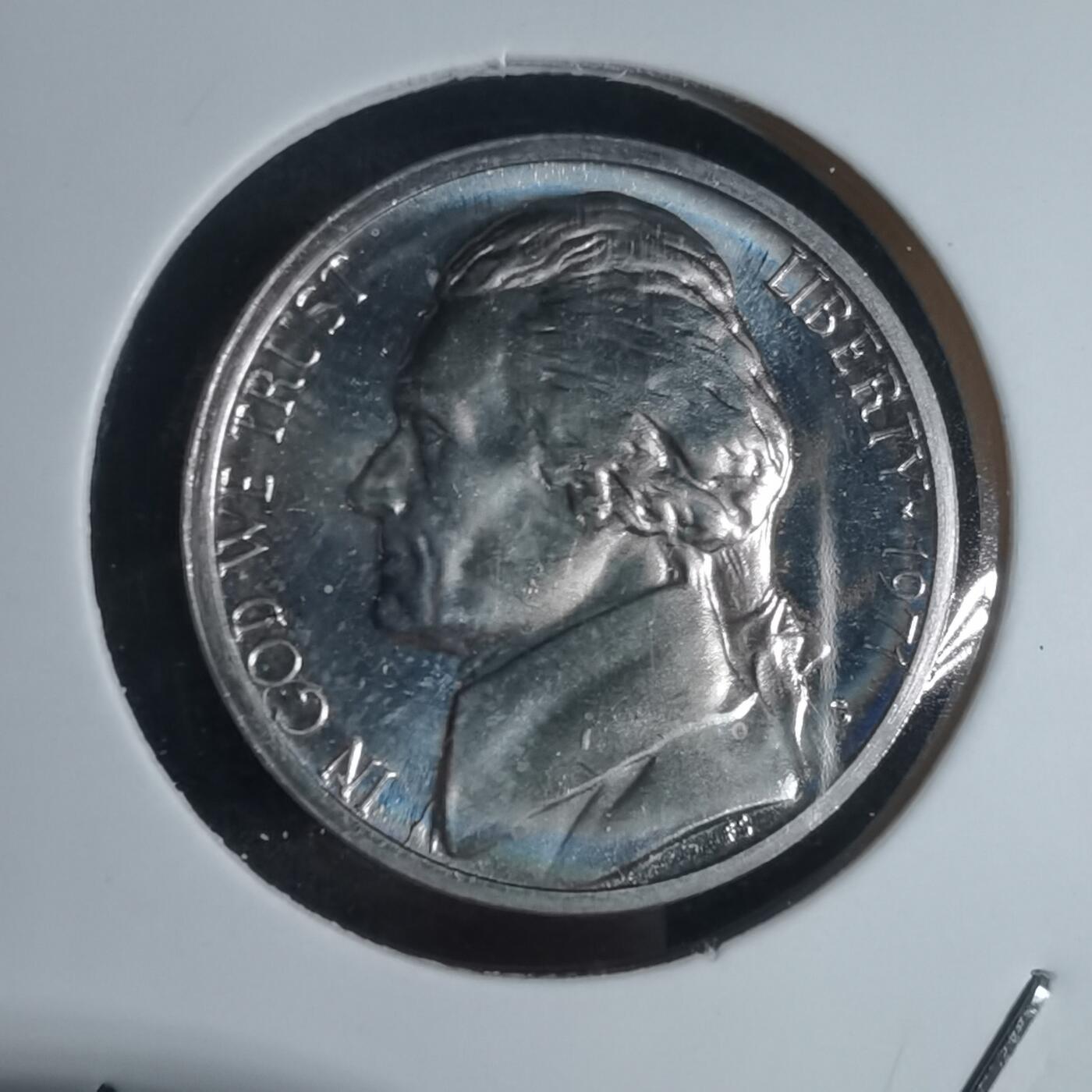 沼泽如烟--第943场 美国1971年五分精制币