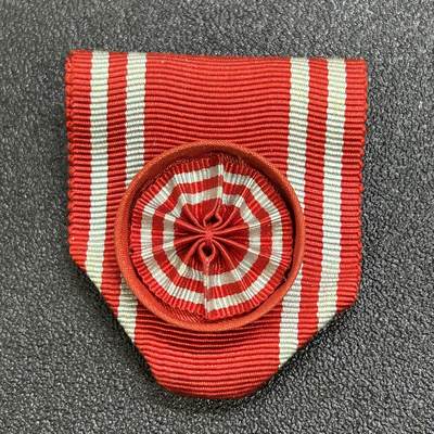 西秦中古拍卖第七十期 - 不忘历史 抗战收藏 日本红十字奖章绶带 高等级