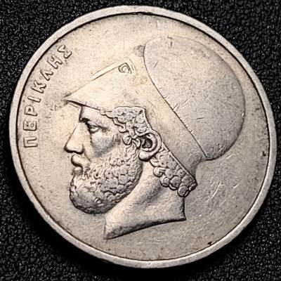 泉币菌-第153场-平安夜专场 - 1978年 希腊20德拉克马硬币 雅典神庙 直径29mm 