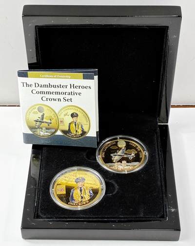 【雨安】【直播拍卖】【世界币章121期-裸币】2025-12-26 周五 19:30 保真 - [现代装帧] World 2014年 1克朗 二战惩戒行动 英雄Dambuster Heroes