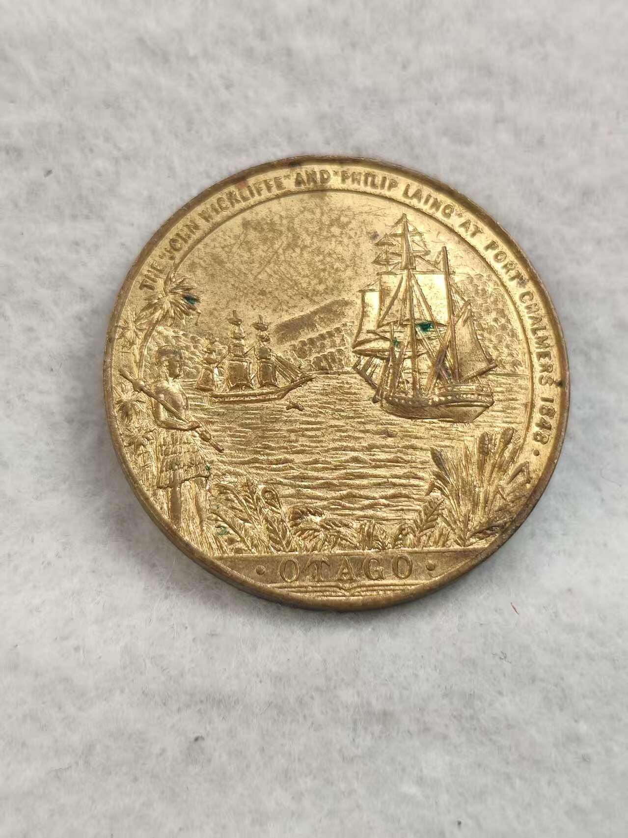 G&W世界散币，银币处理专场（第40场） 新西兰1948年奥塔哥欧洲移民定居100周年纪念章