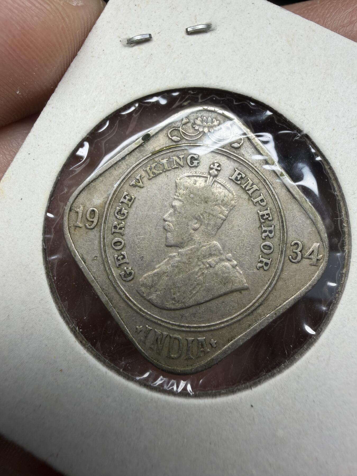 2025年集古藏今外币拍卖第十一期-第4场—（总第294拍），可以寄存60天，满160元包邮。 1934年英属印度2安娜