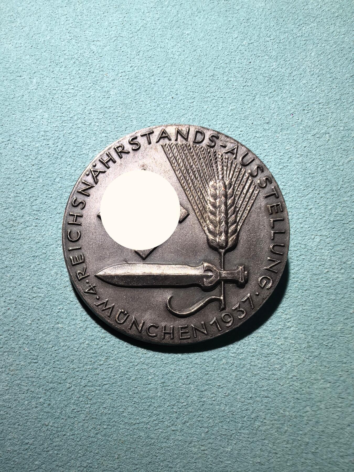 盛世勋华——号角文化勋章邮票专场拍卖第295期 德国（1939）1937年慕尼黑第四届帝国粮食展览会纪念证章 少见