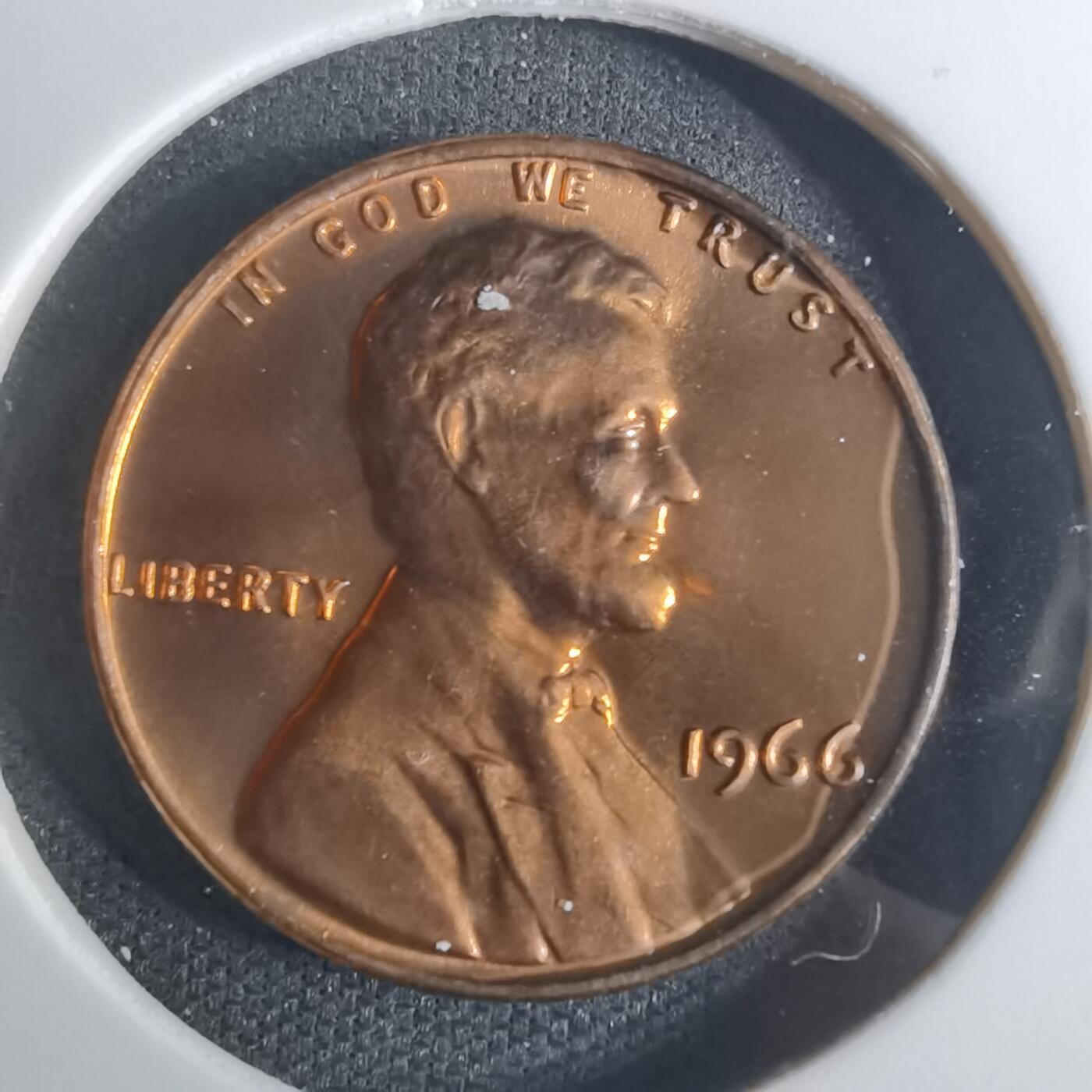 沼泽如烟--第943场 美国1966年一分精制币