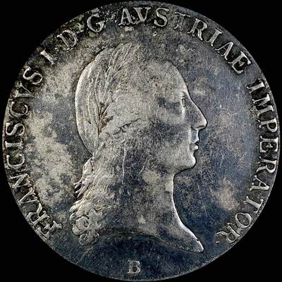 【雨安】【直播拍卖】【世界币章121期-裸币】2025-12-26 周五 19:30 保真 - [裸币各国] Austria 奥地利 1泰勒 KM#2162 (1817-1824) 弗朗茨二世 1823年