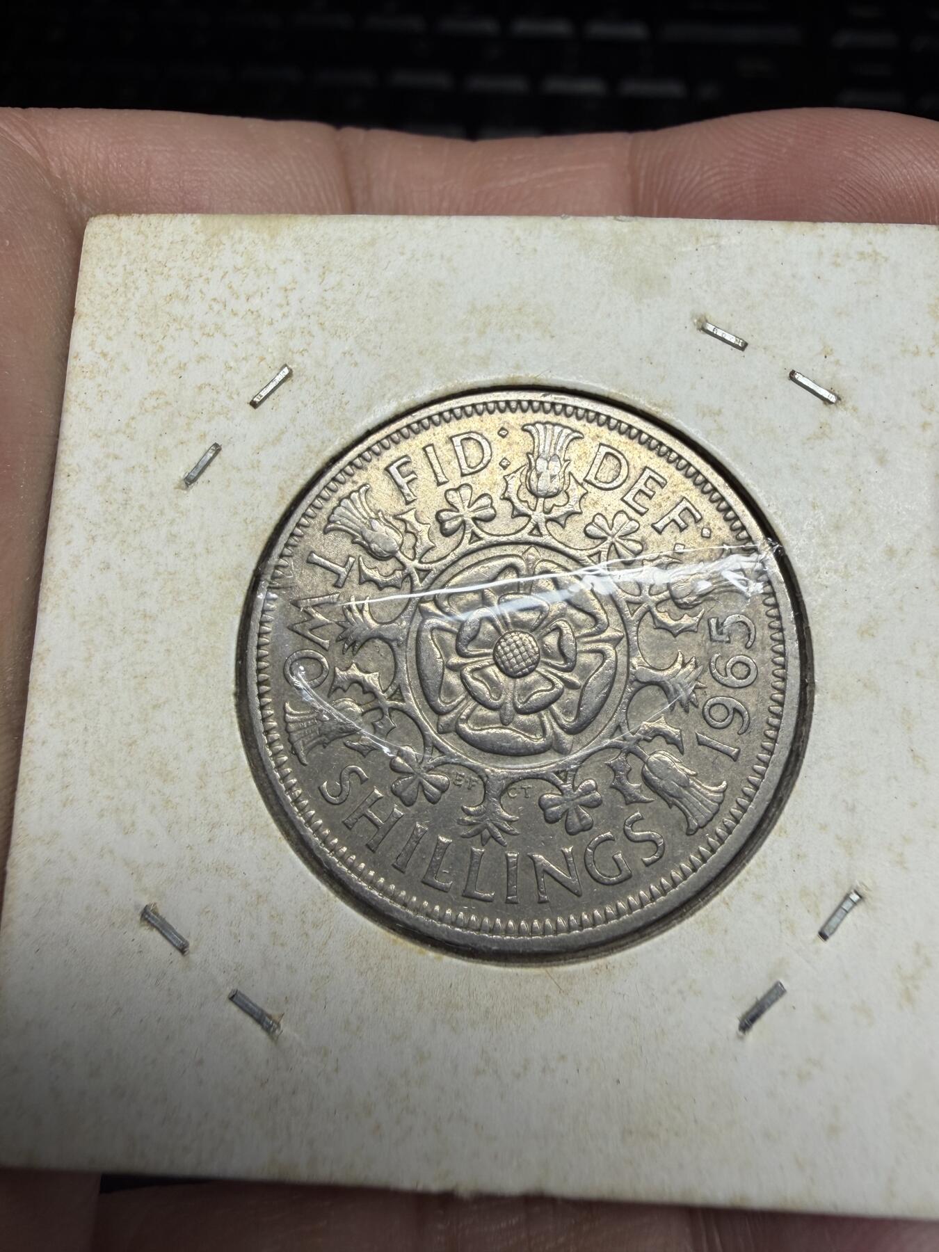 2025年集古藏今外币拍卖第十一期-第4场—（总第294拍），可以寄存60天，满160元包邮。 1965年英国2先令