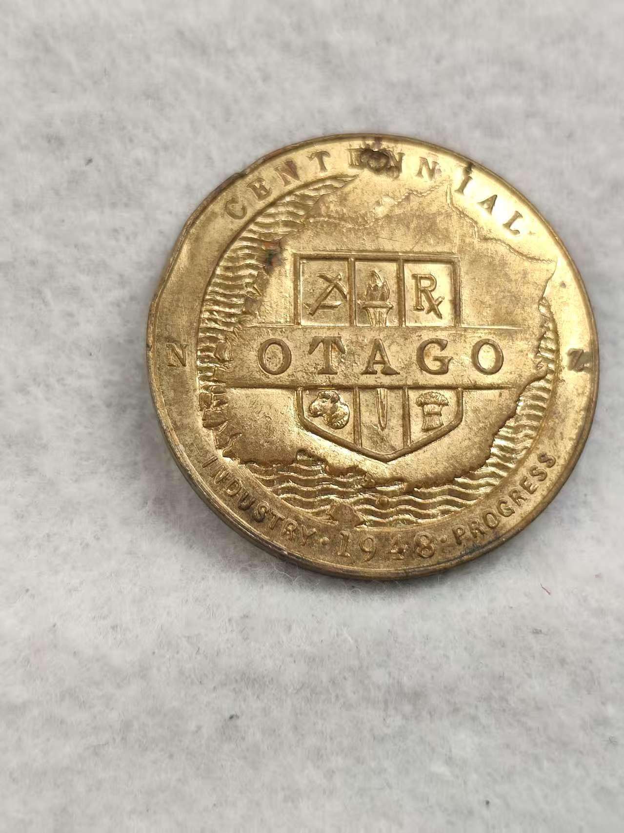 G&W世界散币，银币处理专场（第40场） 新西兰1948年奥塔哥欧洲移民定居100周年纪念章