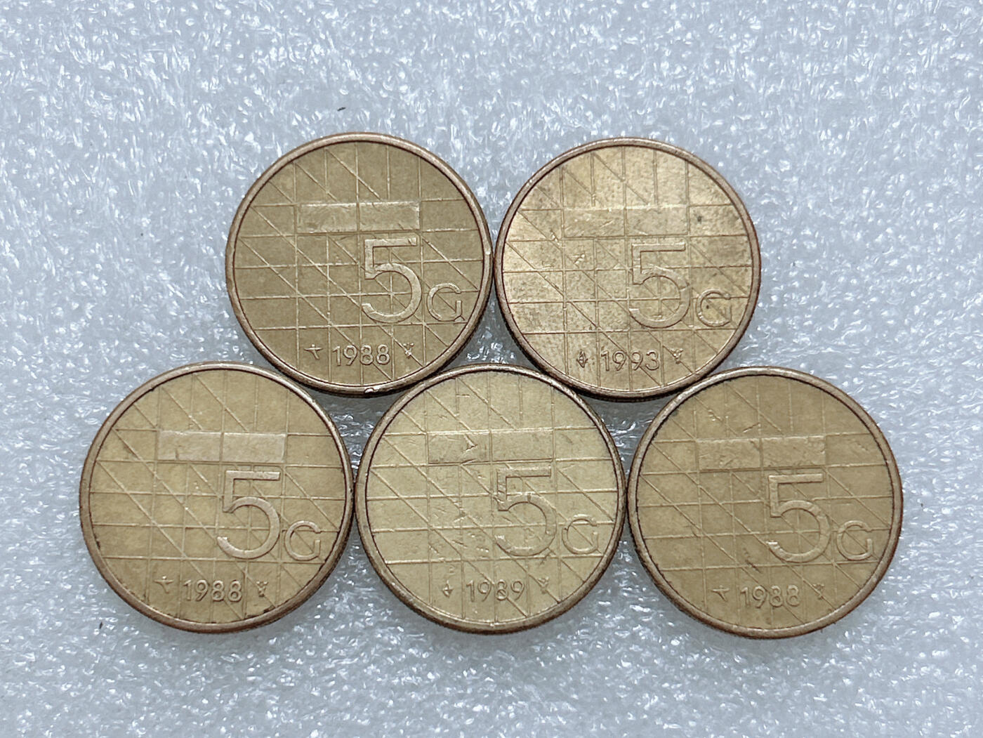 第一海外回流一元起拍收藏 散集专场  第281期 荷兰5盾硬币 5枚