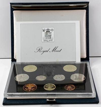 【雨安】【直播拍卖】【世界币章121期-裸币】2025-12-26 周五 19:30 保真 - [现代套币] Great Britain 英国 套币 精制套币 1989年