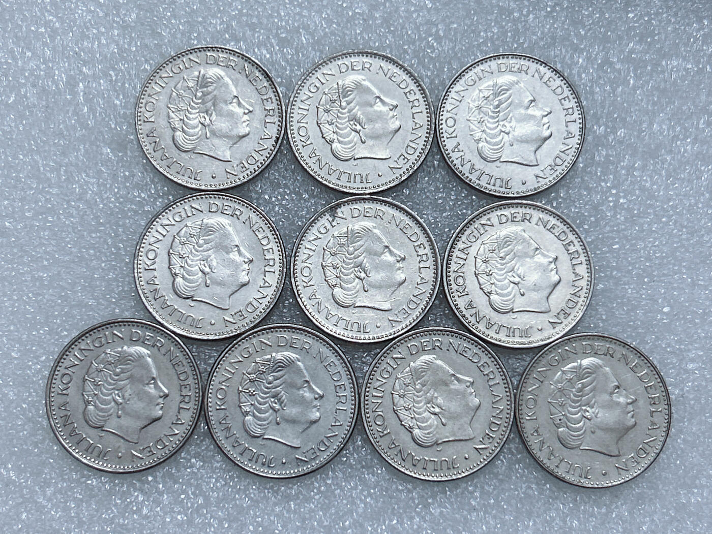 第一海外回流一元起拍收藏 散集专场  第281期 荷兰1盾硬币 朱丽安娜 10枚