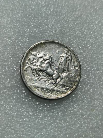 天下钱庄专场欢迎参拍 - 意大利胜利马车2里拉银币