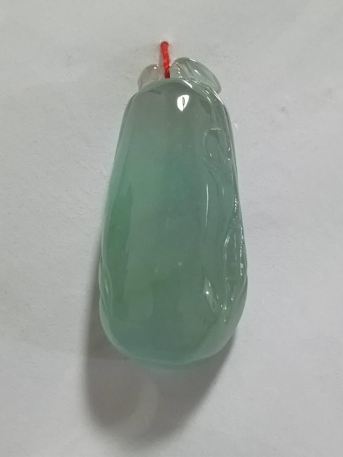 天然翡翠冰种福瓜吊坠