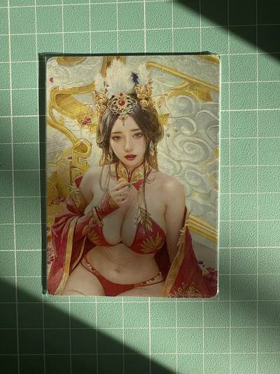 卡牌发烧友第25期，随单带裸卡，进群抢包邮红包（持续收拍品，每周日晚23:00截拍，新年第一场，福利放送，全场邮费8元，多的我补） - 焱卡文化 人间传 大头卡 宣华夫人 