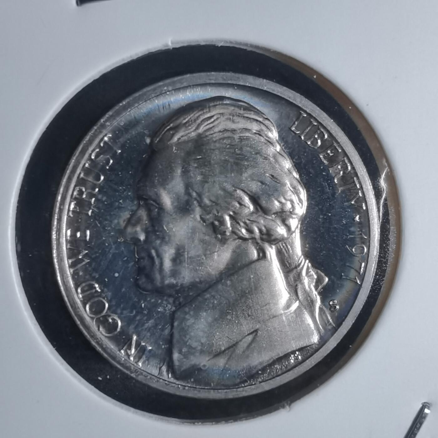 沼泽如烟--第943场 美国1971年五分精制币