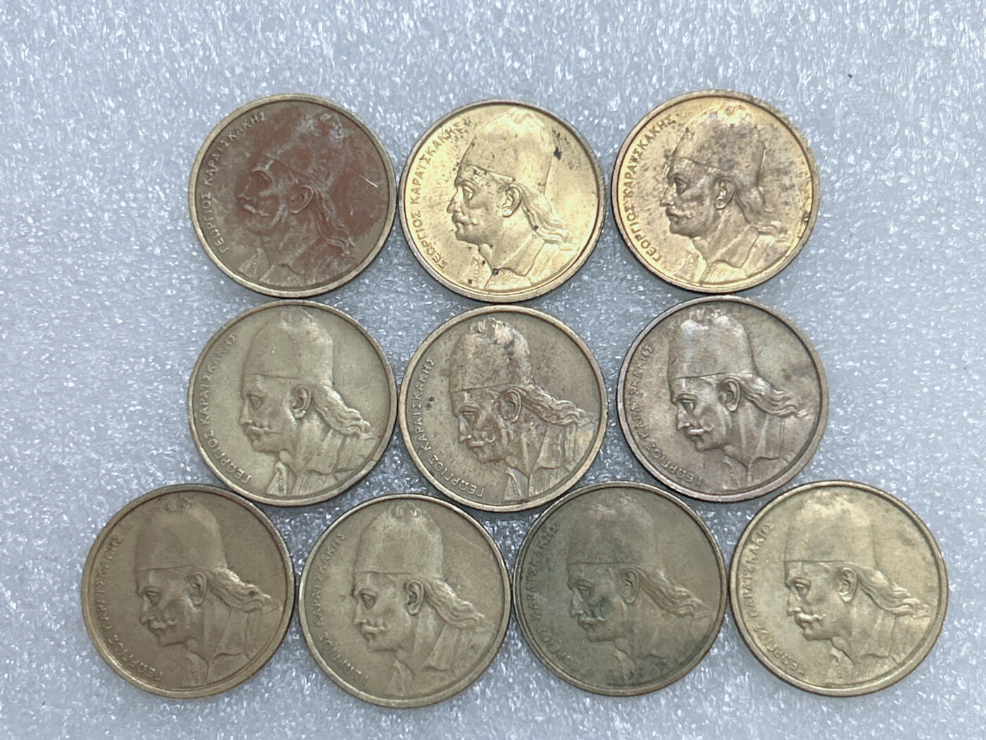 第一海外回流一元起拍收藏 散集专场  第281期 希腊2德拉克马铜币 10枚