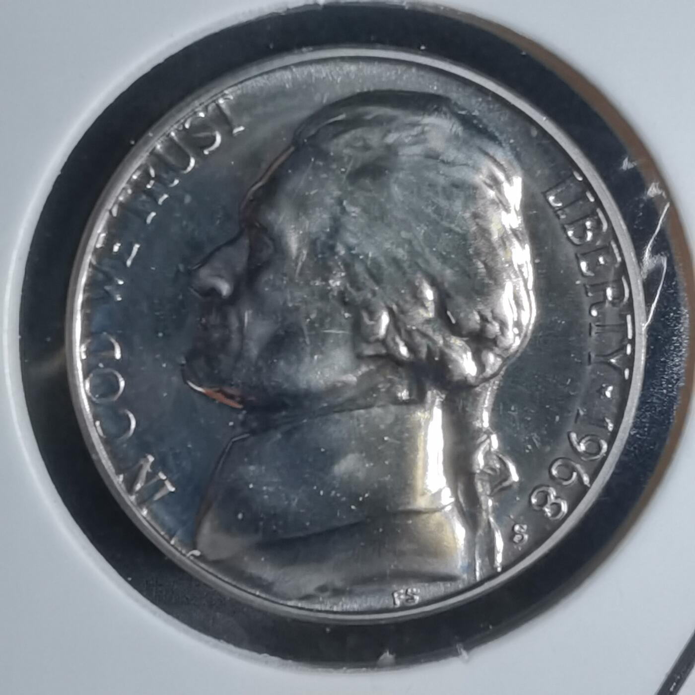 沼泽如烟--第943场 美国1968年五分精制币