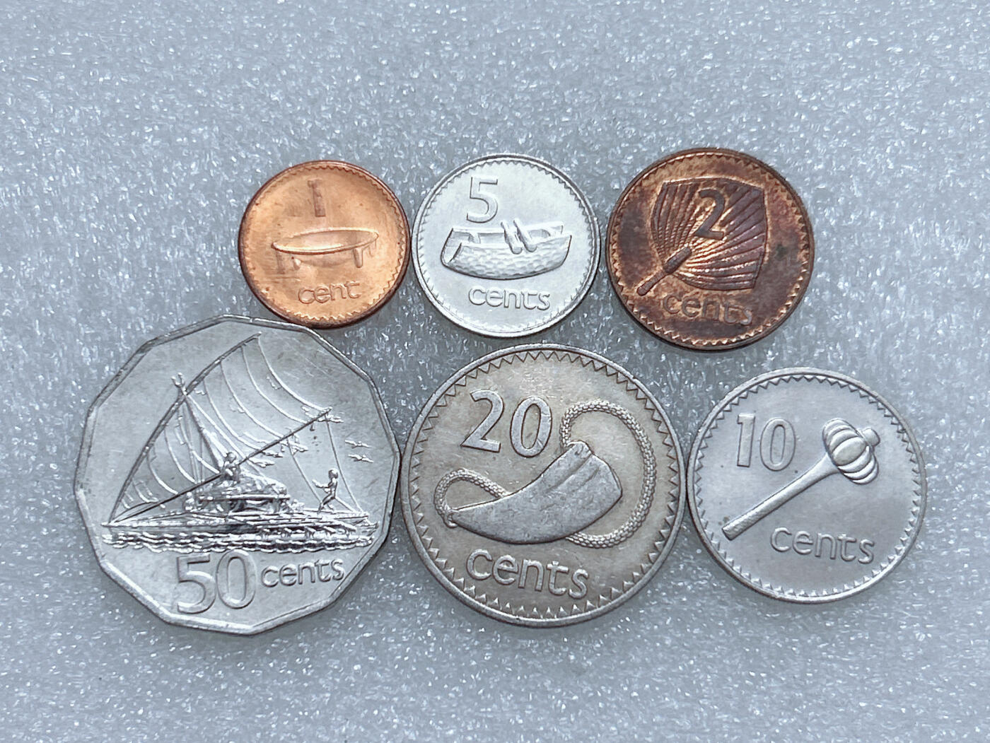 第一海外回流一元起拍收藏 散集专场  第281期 斐济硬币 6枚套