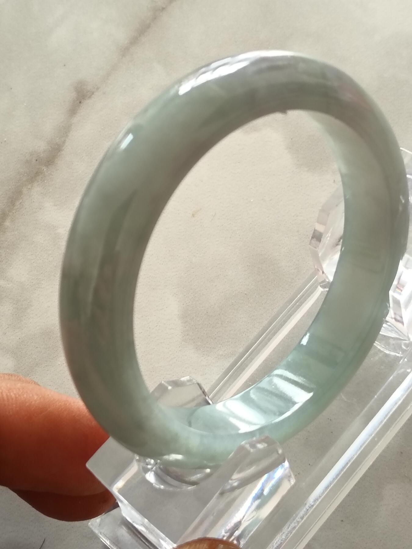 天然翡翠手镯 圈口53mm