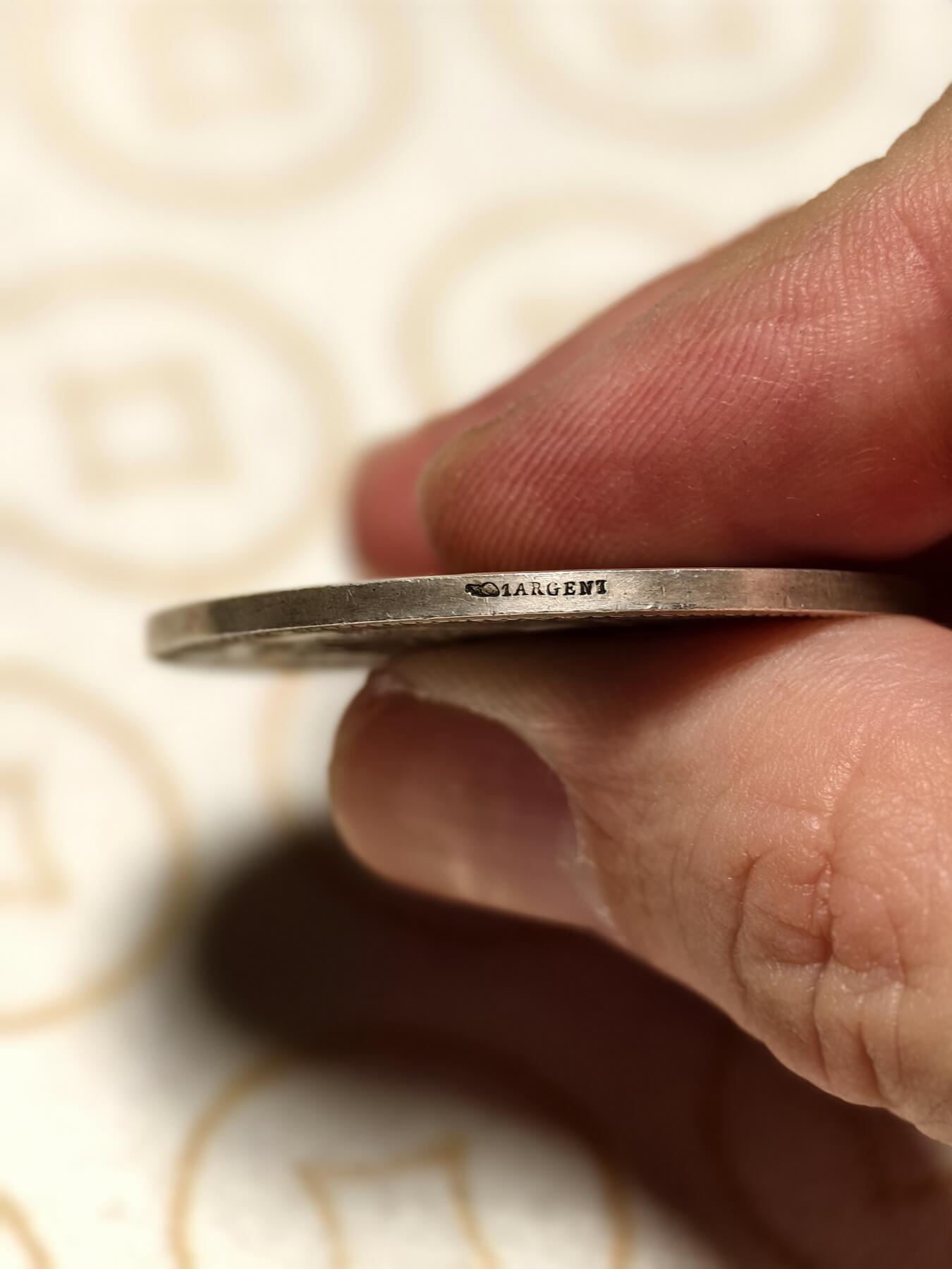 抚柳草堂-第四期章牌钱币（圣诞专场） 奖章勋章限时免佣 满百包邮 放漏专场 法国19世纪纪念银章 城堡王冠细节丰富背面未刻 丰饶角1AR边铭 950高银重20.8克 直径36.2mm 非常棒的一枚