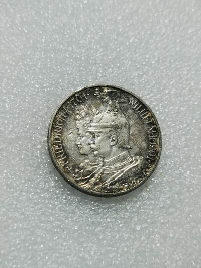 天下钱庄专场欢迎参拍 - 德国普鲁士建国200周年2马克银币