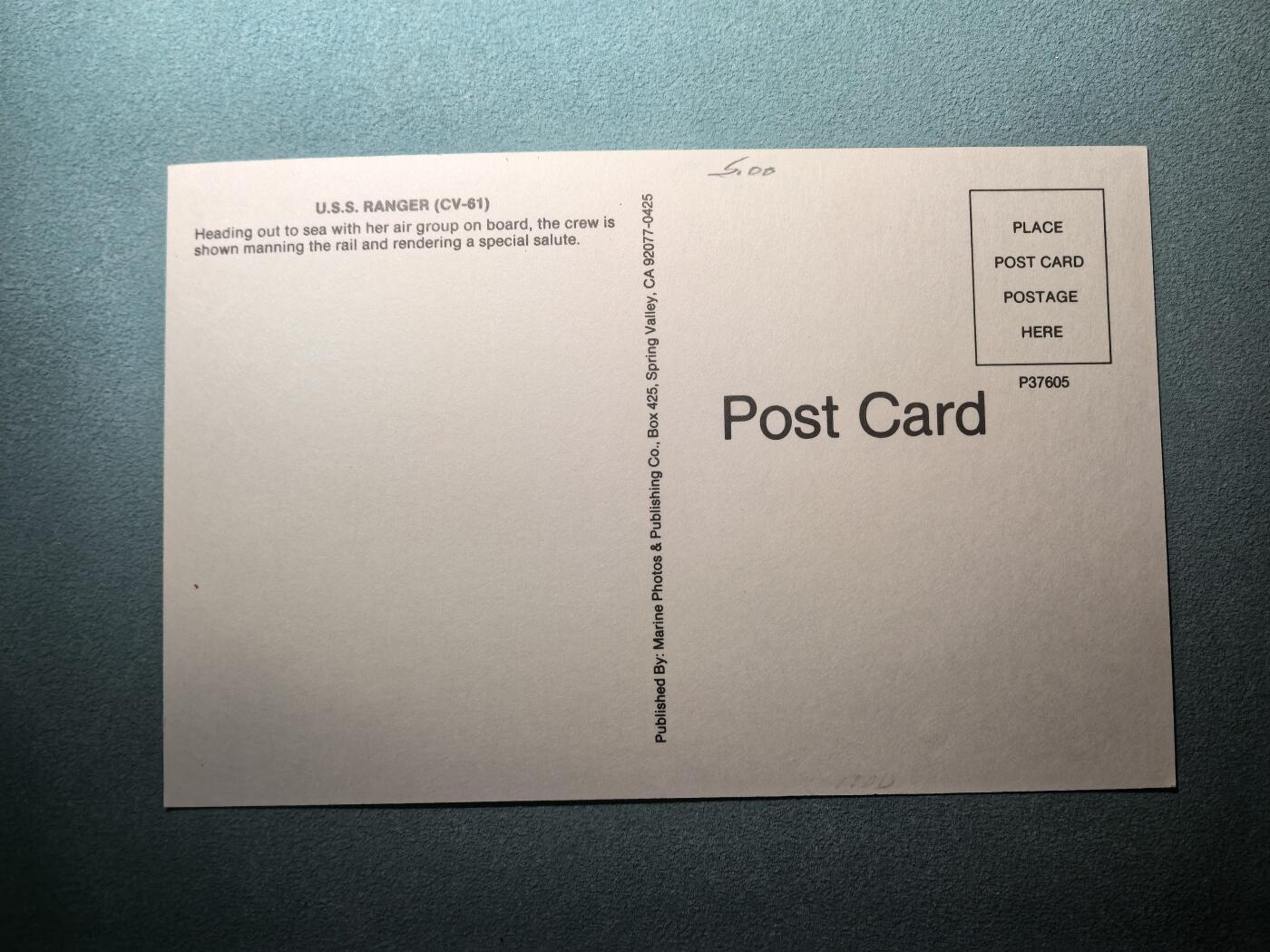 盛世勋华——号角文化勋章邮票专场拍卖第295期 美国冷战时期军舰专题明信片 突击者号航空母舰