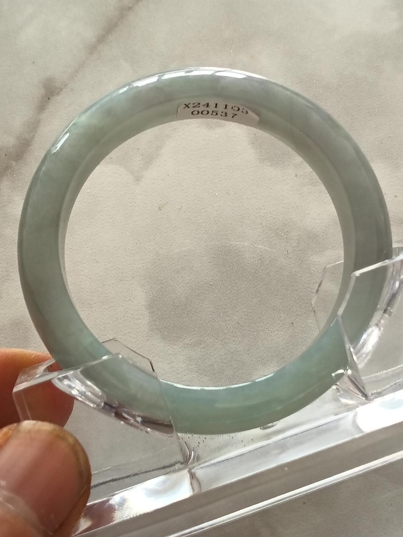 天然翡翠手镯 圈口53mm