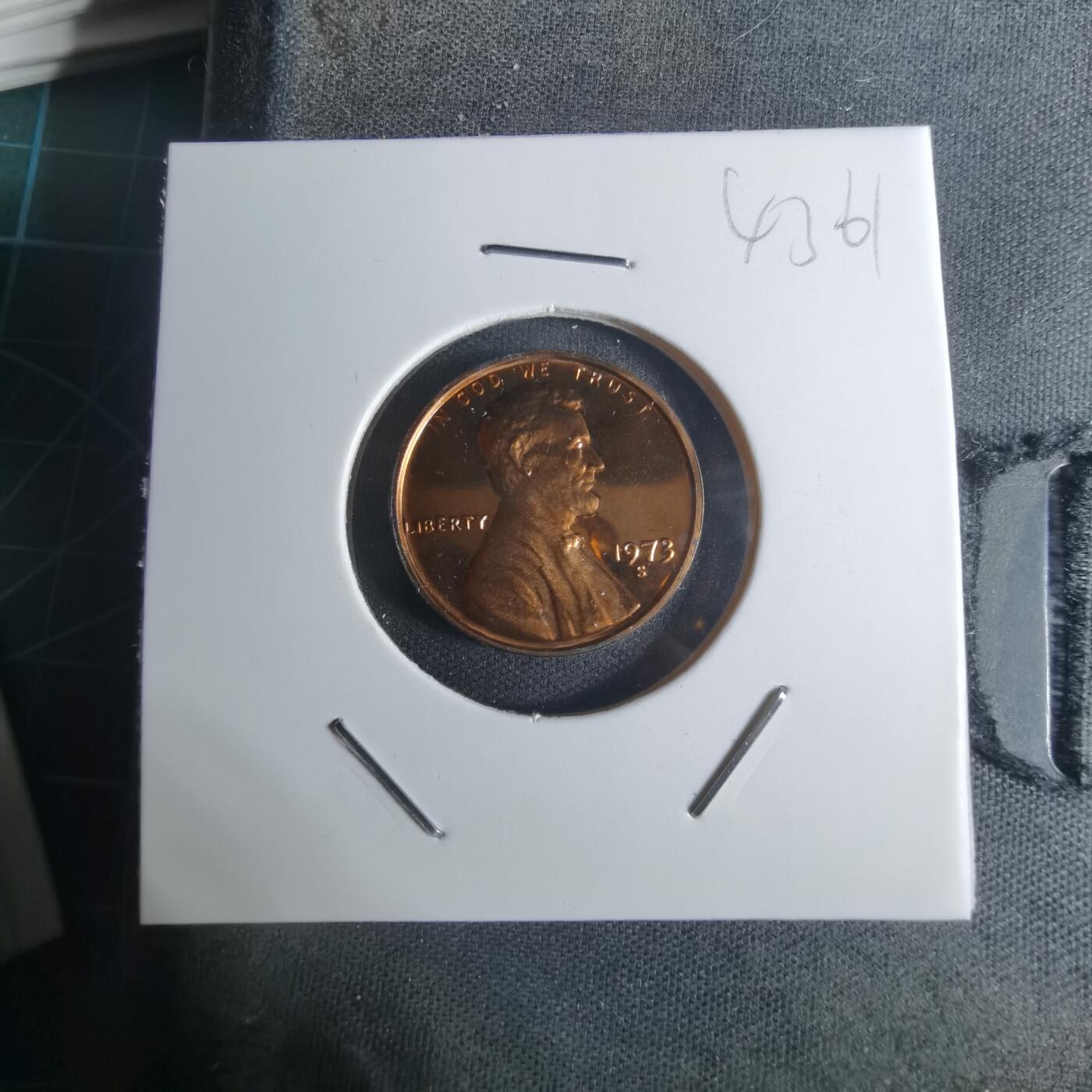 沼泽如烟--第943场 美国1973年一分精制币