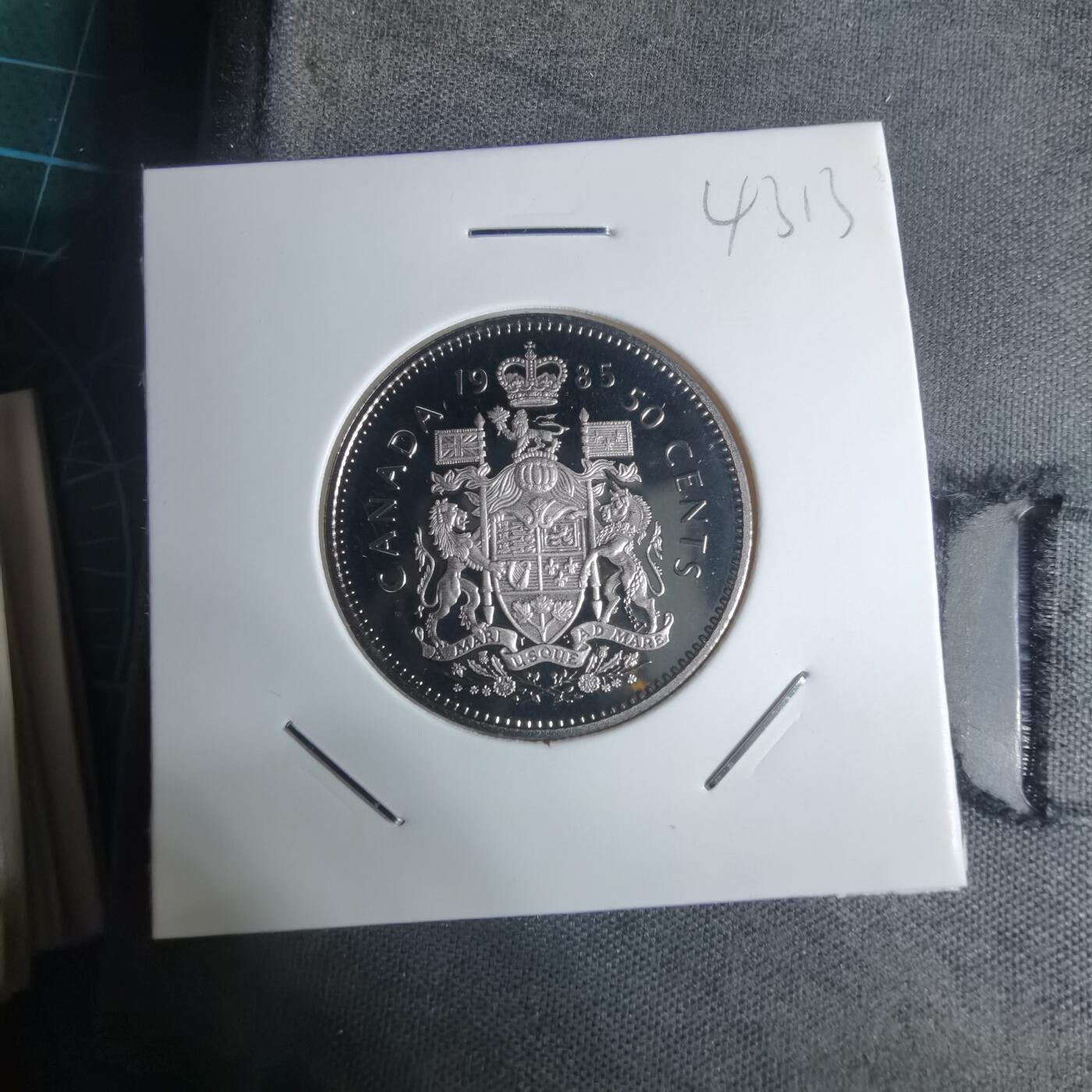 沼泽如烟--第943场 加拿大1985年50分精制币