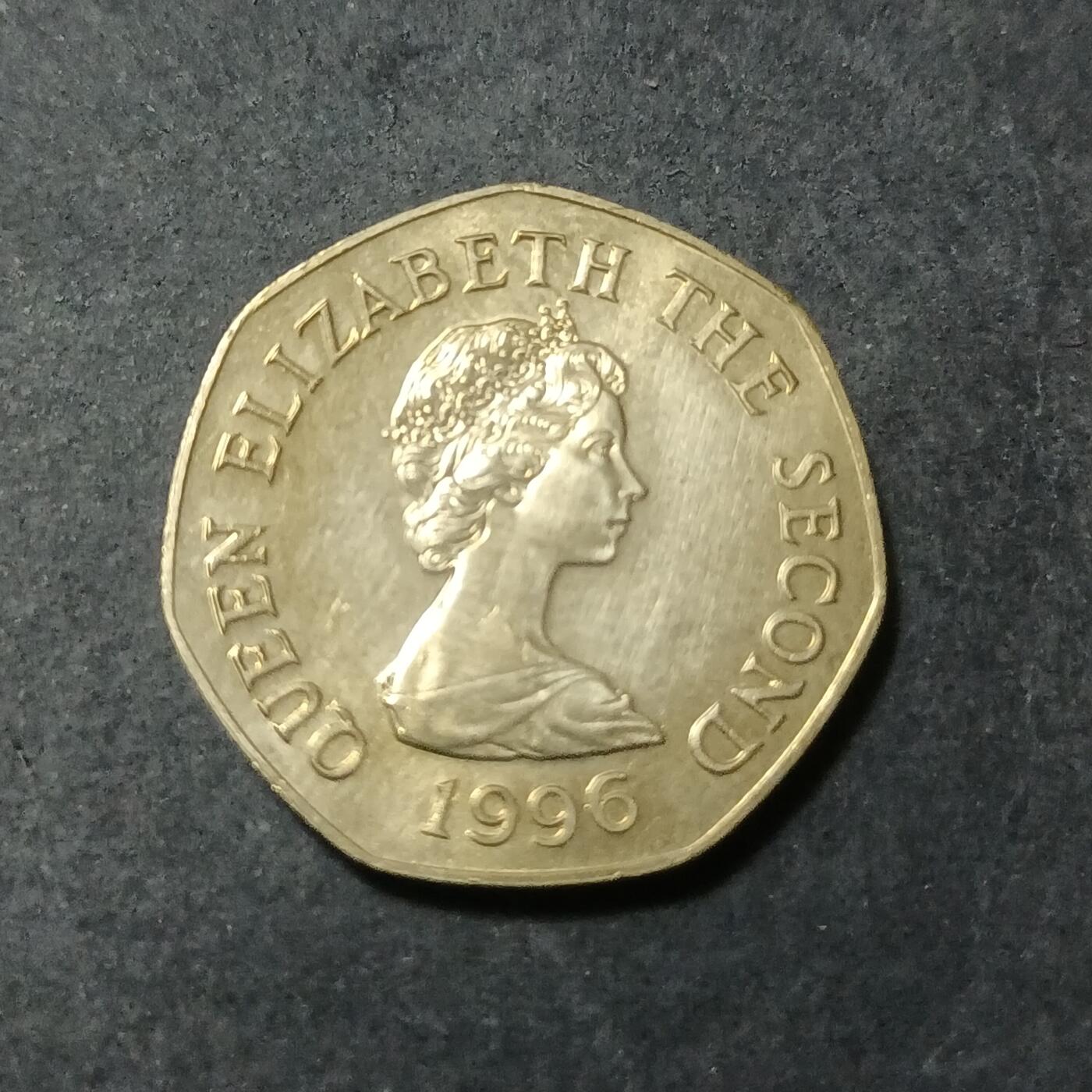 【游宝包邮场】蛇年第102期 英系国家硬币 泽西岛-20便士 1996年