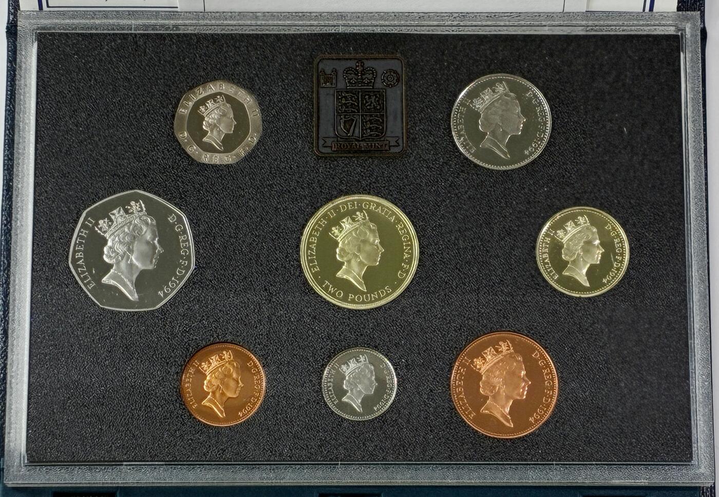 【雨安】【直播拍卖】【世界币章121期-裸币】2025-12-26 周五 19:30 保真 [现代套币] Great Britain 英国 套币 精制套币 1994年