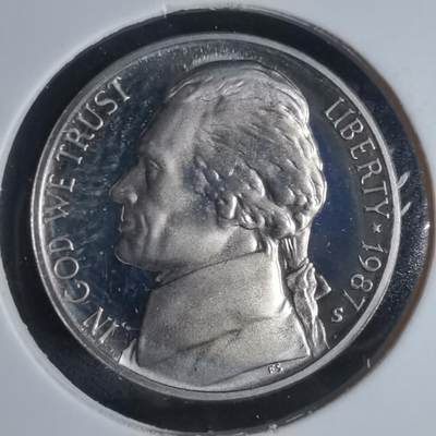 沼泽如烟--第943场 - 美国1987年五分精制币