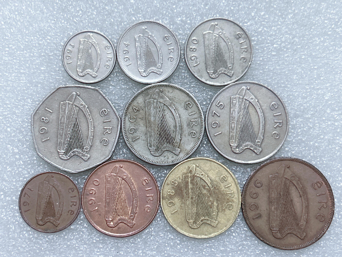 第一海外回流一元起拍收藏 散集专场  第281期 爱尔兰硬币 10枚 无重复