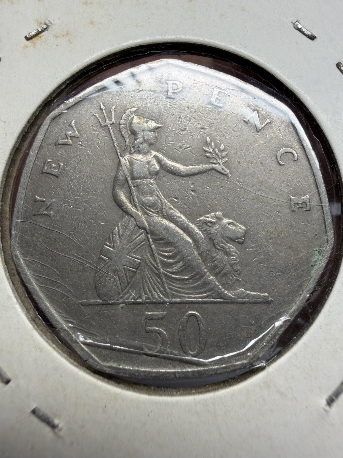 2025年集古藏今外币拍卖第十一期-第4场—（总第294拍），可以寄存60天，满160元包邮。 1969年英国50便士