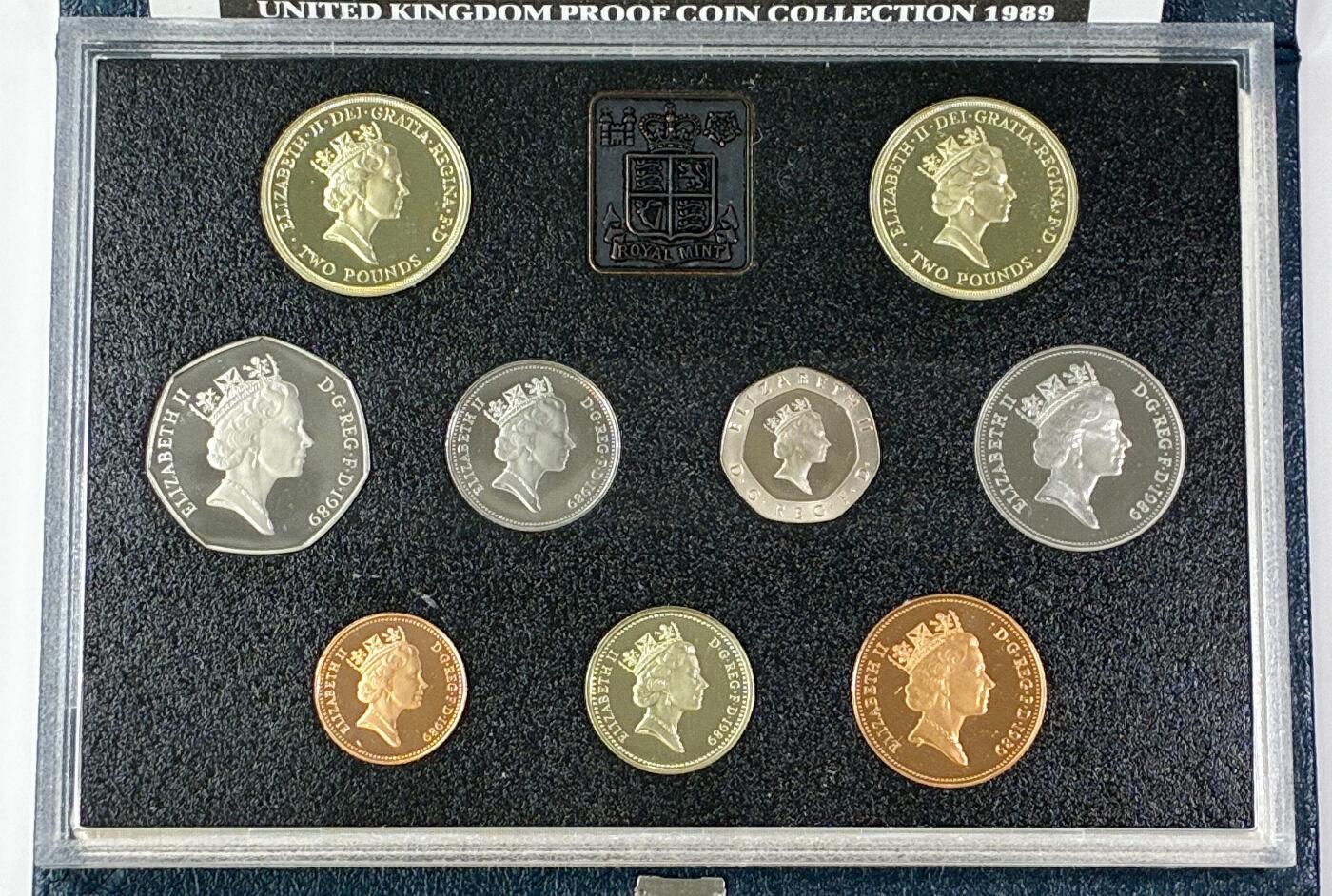 【雨安】【直播拍卖】【世界币章121期-裸币】2025-12-26 周五 19:30 保真 [现代套币] Great Britain 英国 套币 精制套币 1989年