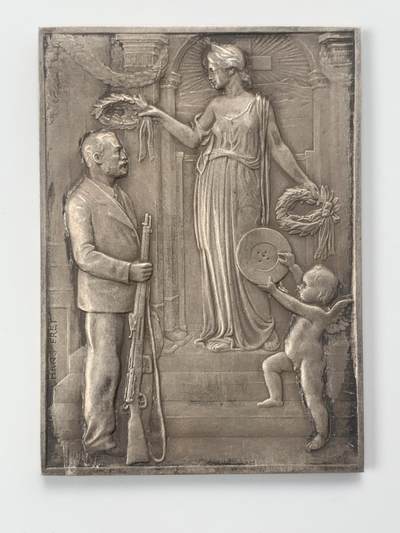 掌中浮雕-藏着的欧洲第047场 - 1904年瑞士圣加伦射击节银章，45×63mm，63.5g