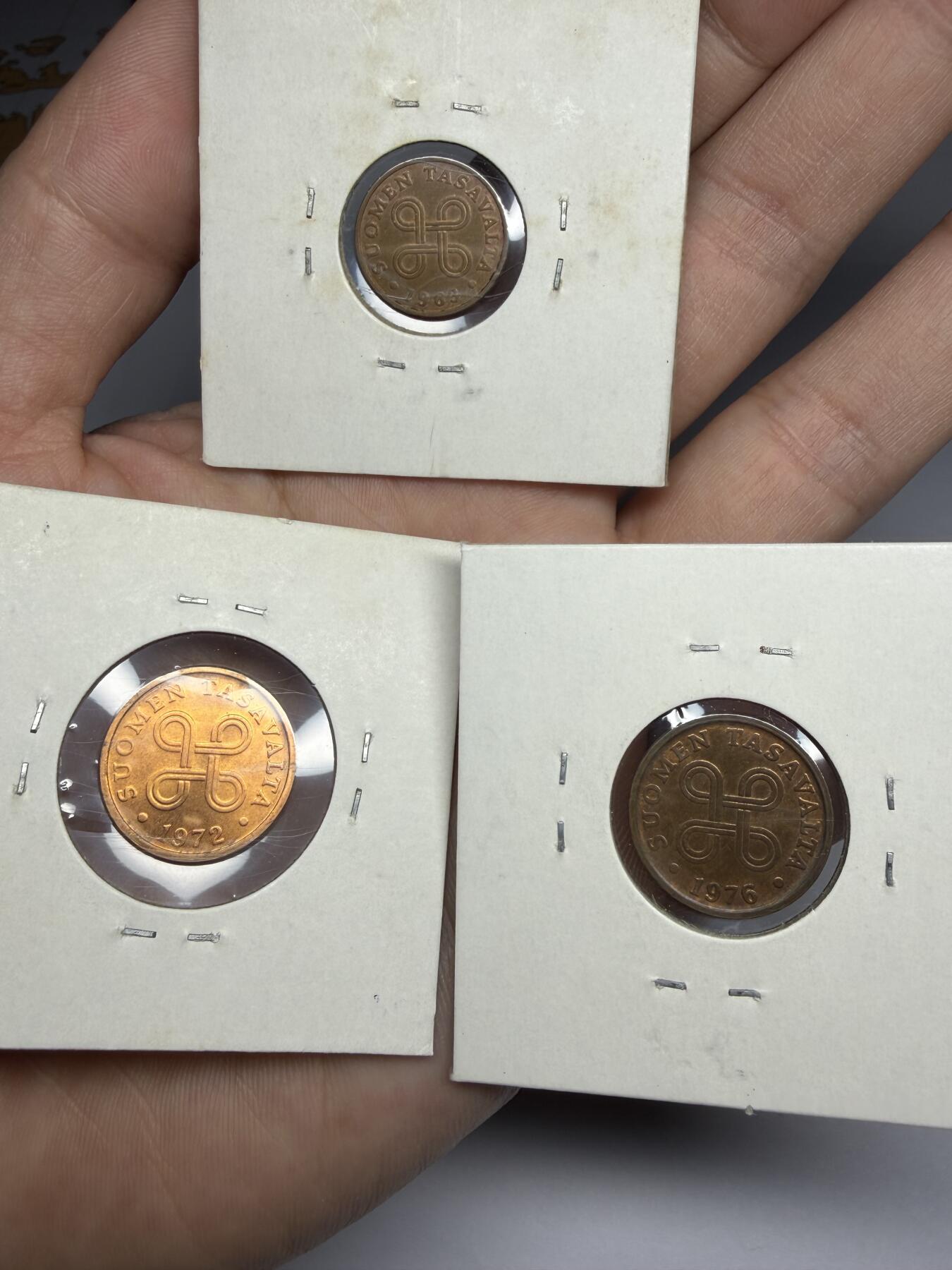 2025年集古藏今外币拍卖第十一期-第4场—（总第294拍），可以寄存60天，满160元包邮。 芬兰三枚