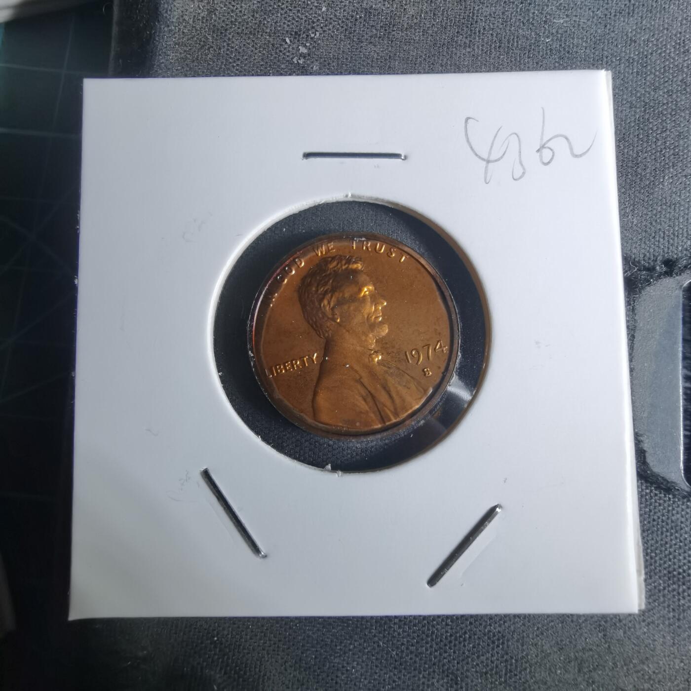 沼泽如烟--第943场 美国1974年一分精制币