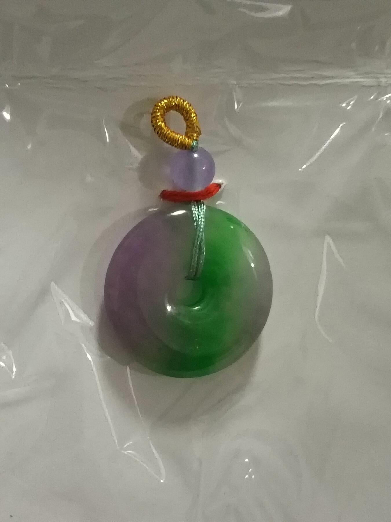 缅甸翡翠平安扣吊坠