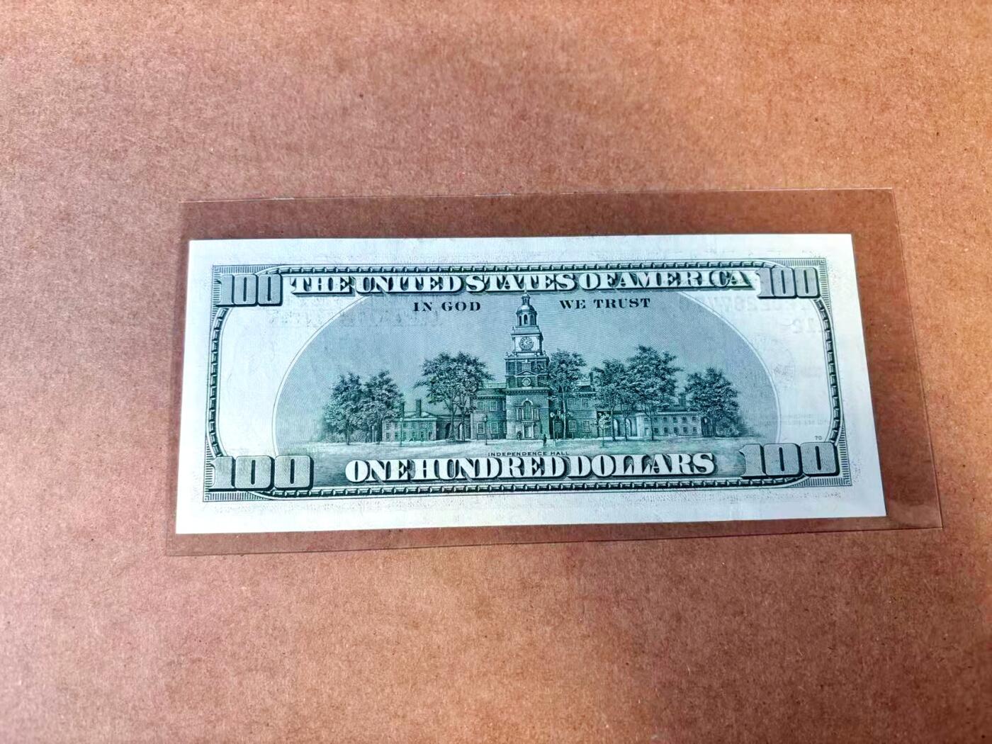 【Blue Auction】世界纸币精拍第767期——18级TOP拍卖/信誉/品质/专业/高效💫 【777豹子号】美国 2003年100美金 UNC-