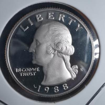 沼泽如烟--第943场 - 美国1988年25分精制币