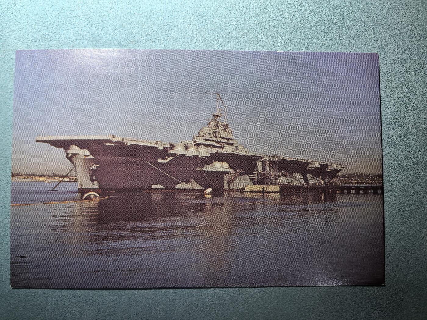 盛世勋华——号角文化勋章邮票专场拍卖第295期 美国冷战时期军舰专题明信片 邦克山号航空母舰