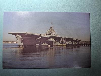 盛世勋华——号角文化勋章邮票专场拍卖第295期 - 美国冷战时期军舰专题明信片 邦克山号航空母舰